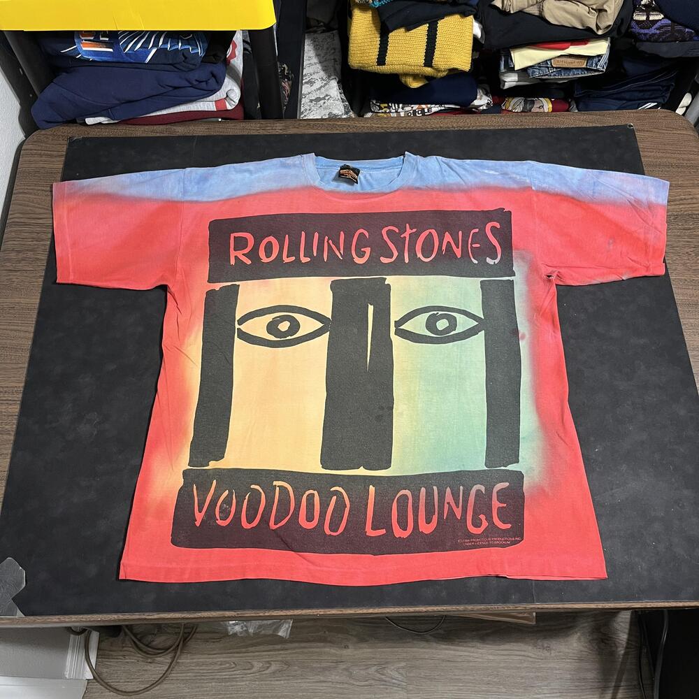 Vintage Rolling Stones Voodoo Lounge Shirt Mens 2XL Brockum 1994 Tour USA